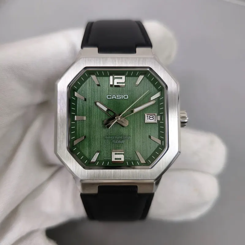 Casio Enticer Sporty Green Texture Men's Watch- MTP-B195L-3AV